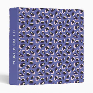 Purple Animal Print 3 Ring Binder