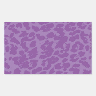 Purple Animal Spots Rectangular Sticker