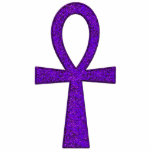Purple Ankh Photo Sculpture<br><div class="desc">Original design by award winning artist Jolie E. Bonnette.  Photo sculptures are available as freestanding sculptures,  key chains,  pins,  ornaments or magnets.</div>