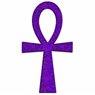 Purple Ankh Photo Sculpture