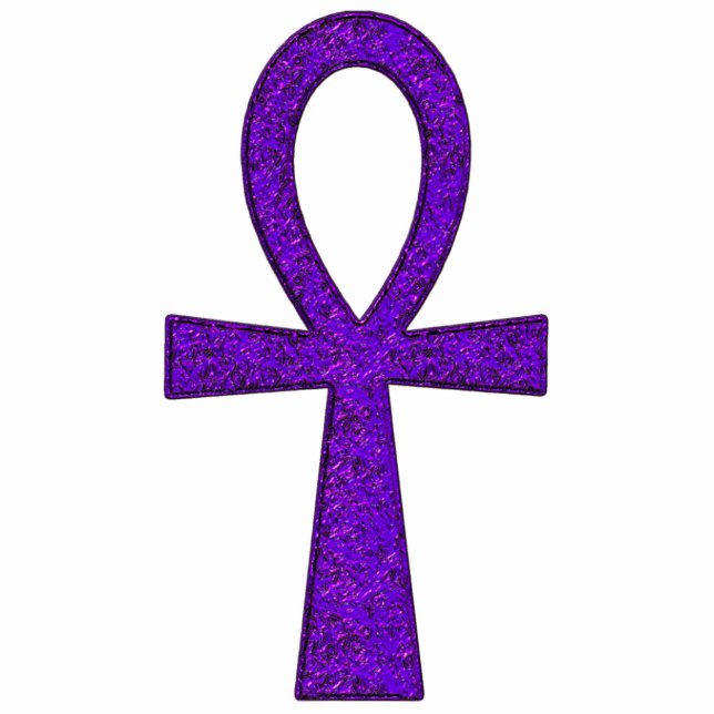 Purple Ankh Photo Sculpture (Front)