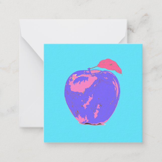 Purple Apple Note Card (Front)