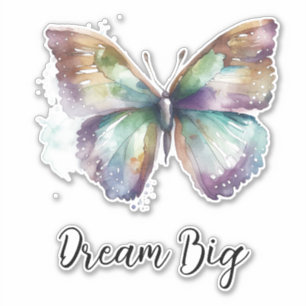 Purple Aqua Blue Gold Mint Butterfly Sticker