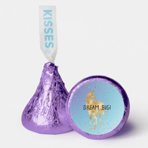 Purple Aqua Gold Sparkle Unicorn Hersheys Kisses