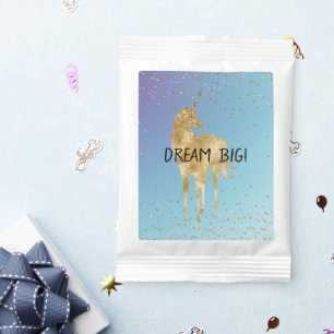 Purple Aqua Gold Sparkle Unicorn Hot Chocolate Drink Mix