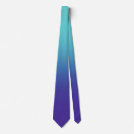 Purple Aqua Gradient Ombre Neck Tie Purple Aqua Gradient Ombre Neck Tie