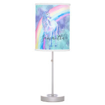 Purple Aqua Unicorn Dream Table Lamp Purple Aqua Unicorn Dream Table Lamp