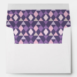 Purple Arabic Geometric Pattern Envelope