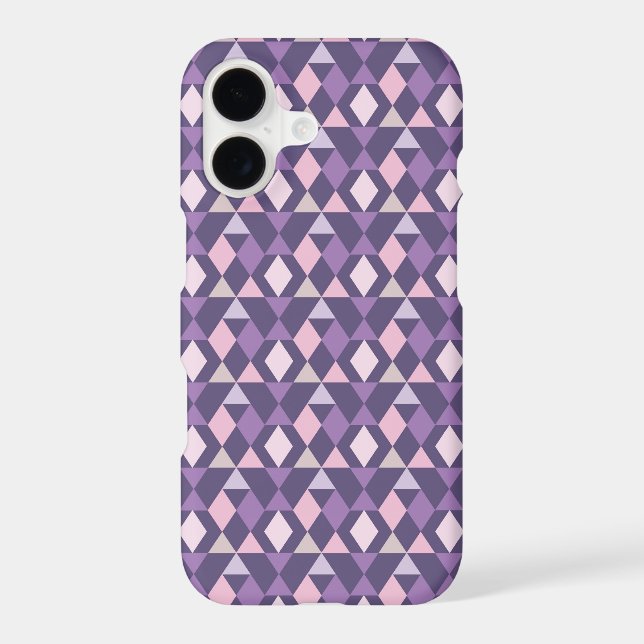 Purple Arabic Geometric Pattern Iphone Case (Back)