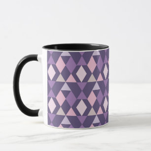Purple Arabic Geometric Pattern Mug