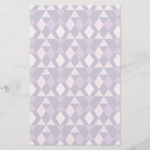 Purple Arabic Geometric Pattern Stationery