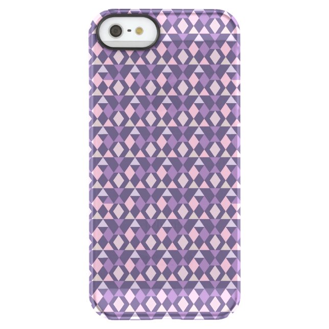 Purple Arabic Geometric Pattern Uncommon iPhone Case (Back)