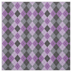 Purple Argyle Fabric