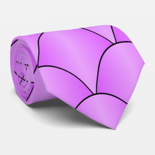 Purple Art Deco Design Neck Tie
