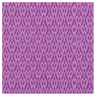Purple Art Deco Flowerbeds  Fabric
