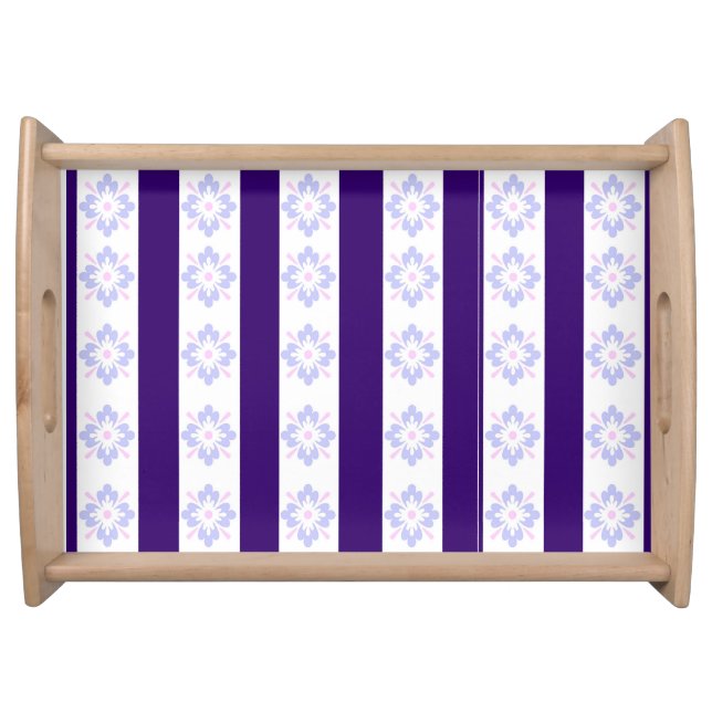 Purple Art Deco Serving Tray (Front)