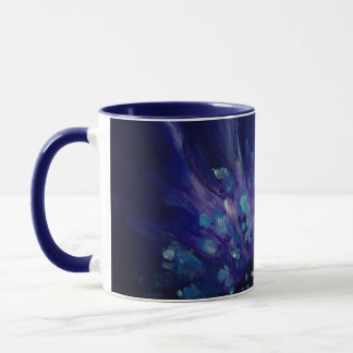 Purple Art Foliage Painting Mug