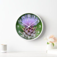 Purple Artichoke Thistle Head Floral