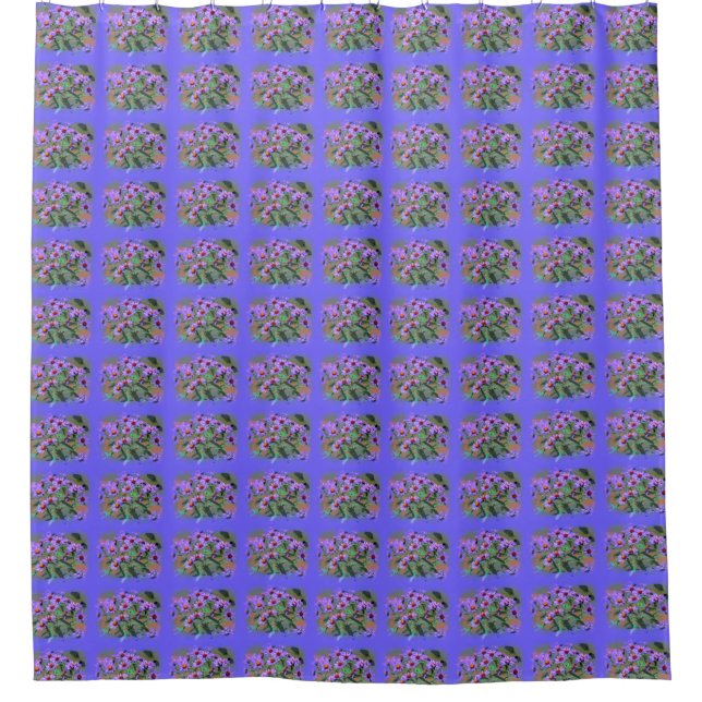 purple aster bouquets shower curtain (Front)