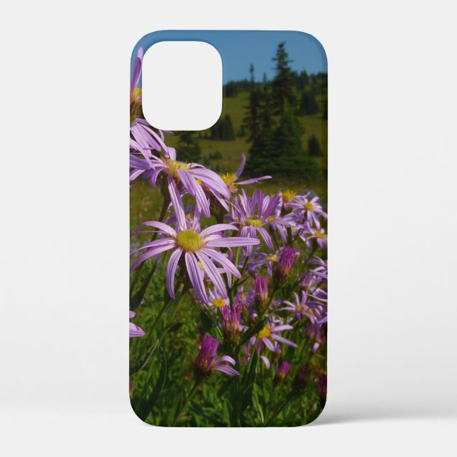 Purple Aster Flowers at Mount Rainier Case-Mate iPhone Case (Back)