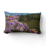 Purple Aster Flowers at Mount Rainier Lumbar Pillow