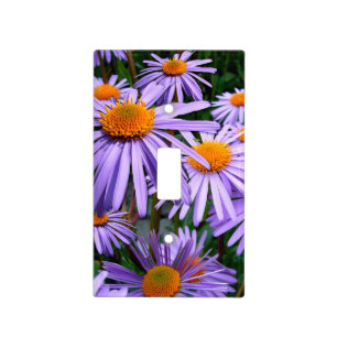 Purple Asters Light Switch Cover