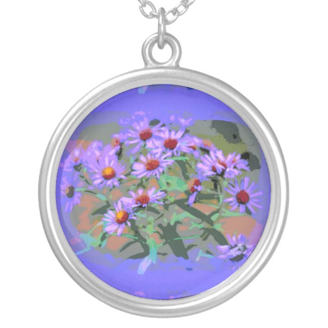 purple asters necklace (Front)