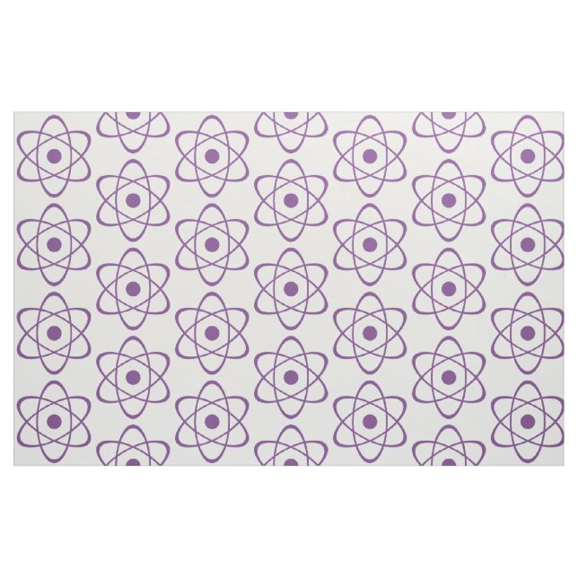 Purple Atom Symbol Fabric (Fat Quarter)