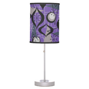 Purple Atomic Fifties Pattern Lamp