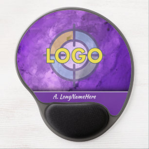 Purple Aubergine Luxury Brand Executive Office Gel Mouse Pad