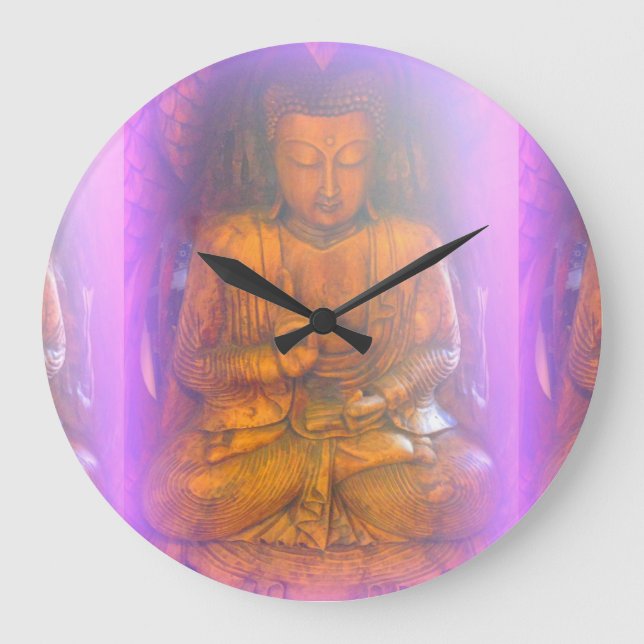 purple aura buddha clock (Front)