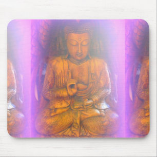 purple aura buddha mousepad