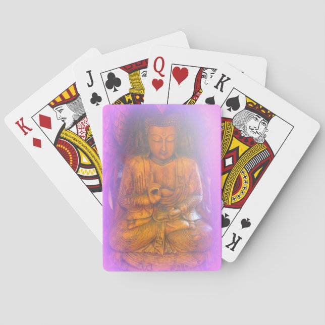 purple aura buddha playing cards (Back)