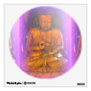 purple aura buddha wall decal