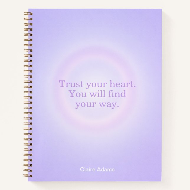 Purple Aura Message Notebook (Front)