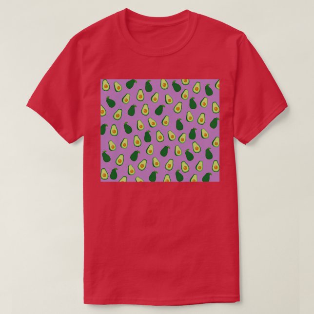 Purple Avocado Party T-Shirt (Design Front)