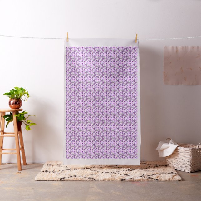 Purple Awareness Butterflies Fabric (In Situ)