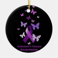 Purple Awareness Ribbon: Alzheimer's Disease