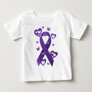 Purple Awareness Ribbon Baby T-Shirt