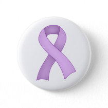 Purple Awareness Ribbon Button 0001