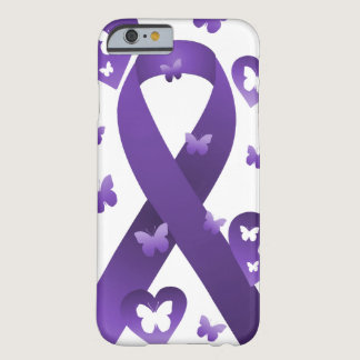 Purple Awareness Ribbon Barely There iPhone 6 Case