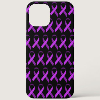 Purple Awareness Ribbon iPhone 12 Pro Max Case