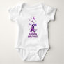 Purple Awareness Ribbon: Epilepsy Baby Bodysuit