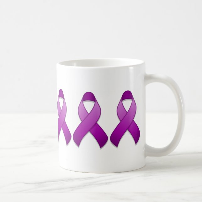 Purple Awareness Ribbon Mug (Right)