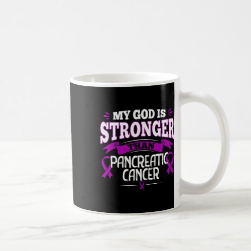 Purple Awareness Ribbon _ Pancreatic Cancer Surviv Coffee Mug