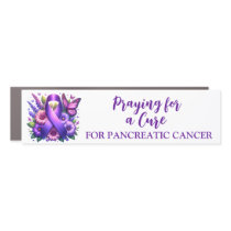 Purple Awareness Ribbon | Praying for a Cure Car Magnet