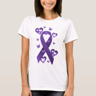 Purple Awareness Ribbon T-Shirt