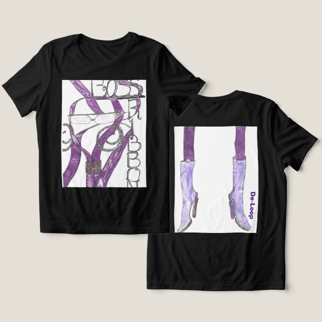 Purple awareness  Tri-Blend shirt (Design Front & Back)