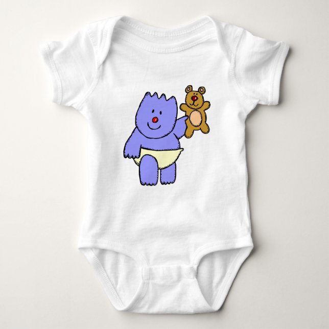 PURPLE BABY BEAR INFANT SHIRT (Front)