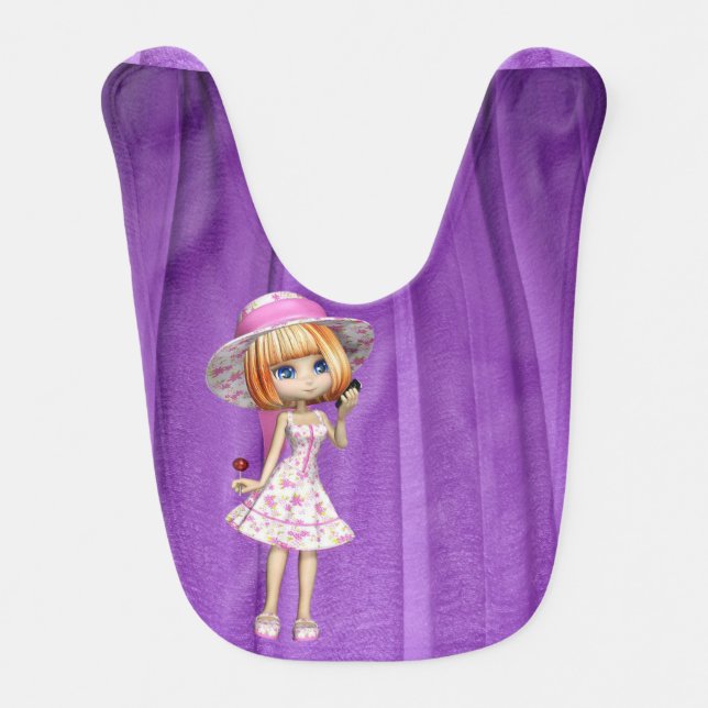 Purple Baby Bib (Front)